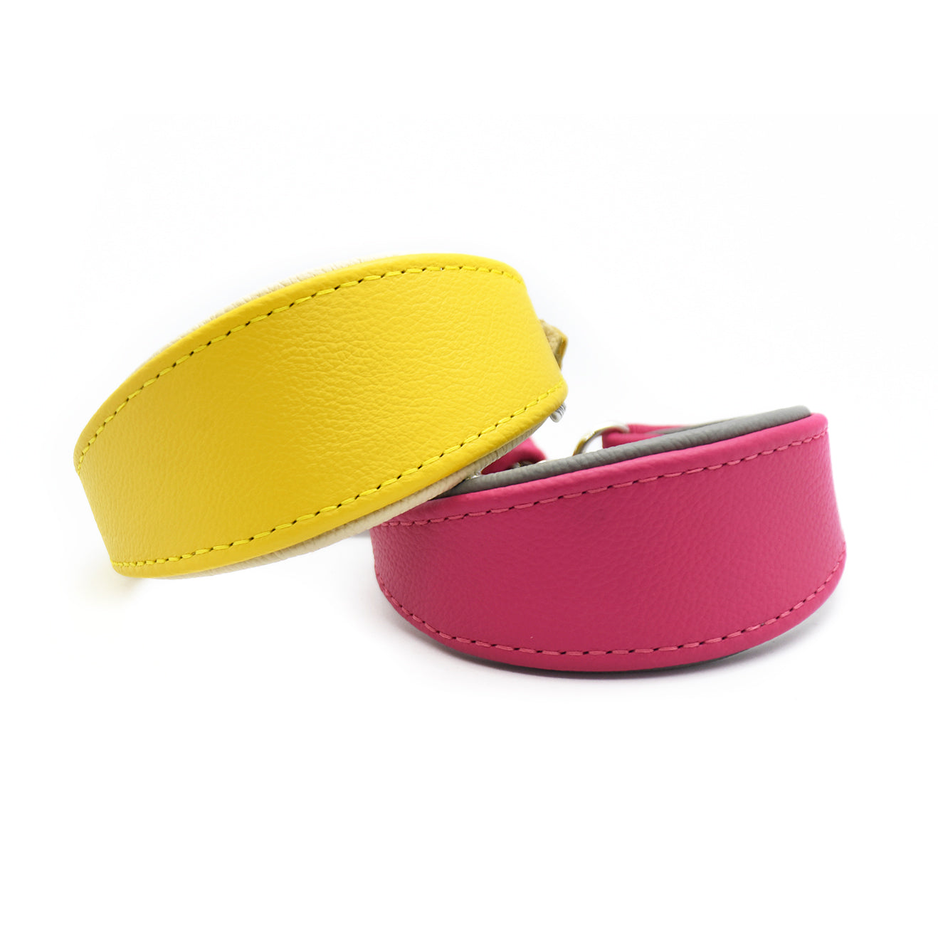 Windhundhalsband aus weichem Bio-Nappaleder in individueller Farbe