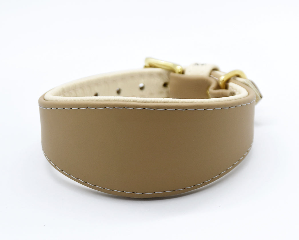 KAMELLEDER Windhundhalsband 𝗸𝗼𝗻𝗳𝗶𝗴𝘂𝗿𝗶𝗲𝗿𝗯𝗮r