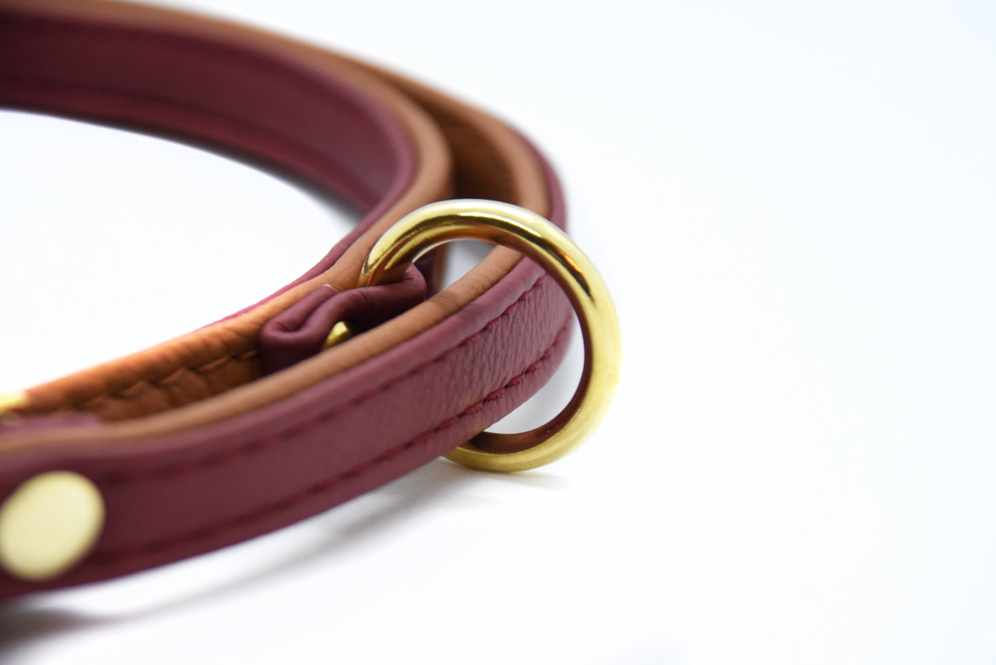 Premium FÜHRLEINE Bicolor – Handgenähte Führleine aus butterweichem Nappaleder in zwei Farben・𝗸𝗼𝗻𝗳𝗶𝗴𝘂𝗿𝗶𝗲𝗿𝗯𝗮𝗿