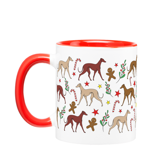 Tasse Windhund • Weihnachten