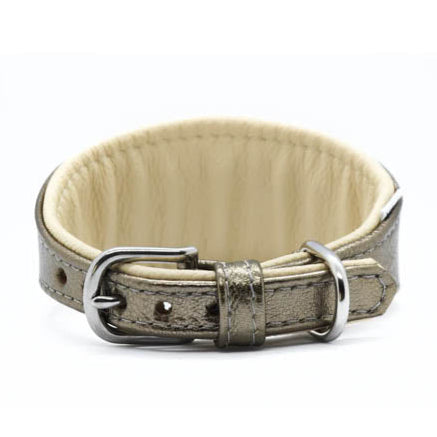 FUCILE・Metallic・Ziegenleder・Hundehalsband