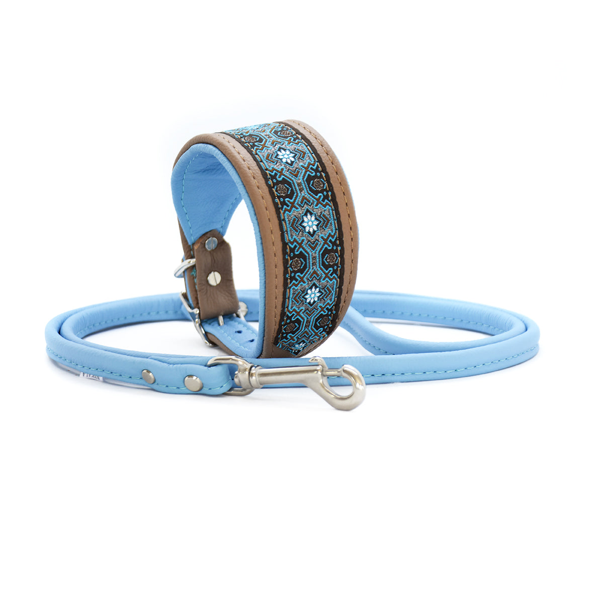 Skadi Halsband mit weichem Bio-Leder – perfekte Passform für Windhunde