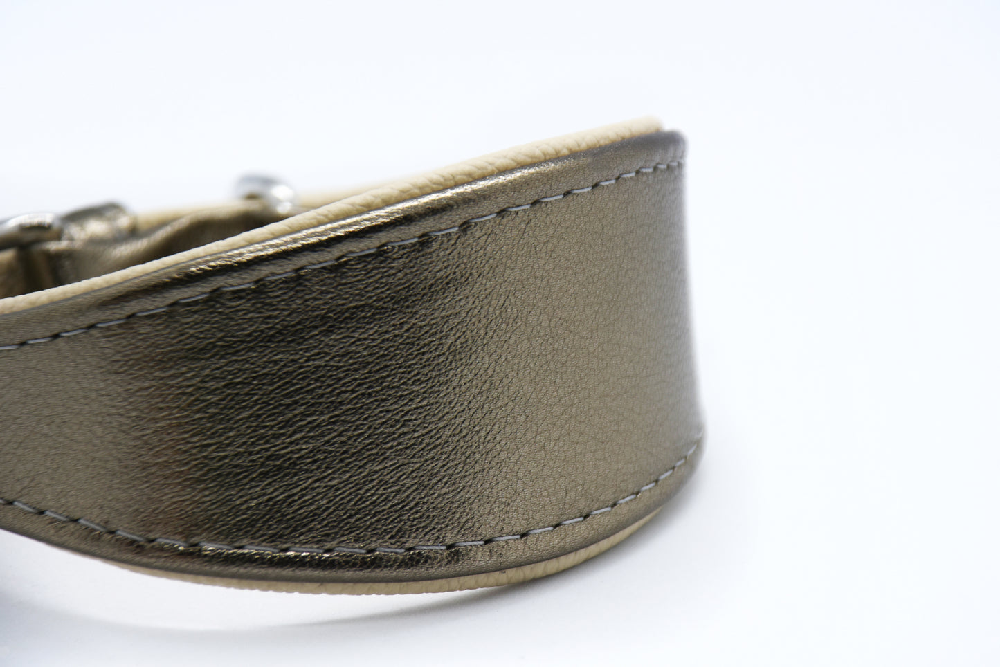 FUCILE・Metallic・Ziegenleder・Hundehalsband