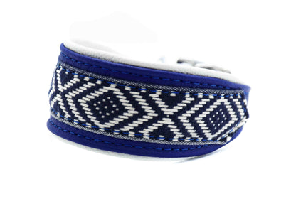 Halsband BORTE • Windhund • leicht • Schmuckhalsband blue