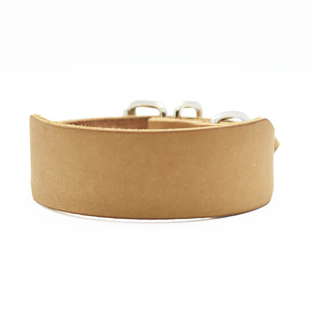 Leichtes Windhundhalsband aus Fettleder für Italienisches Windspiel