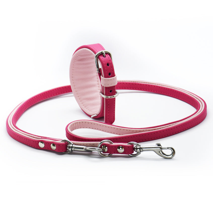 Premium Windhund Set aus Leder • Halsband & Leine handgemacht