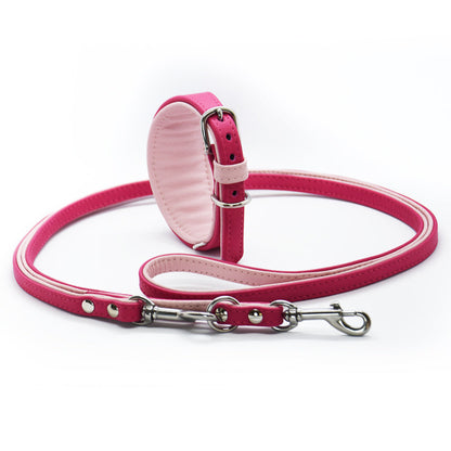 Premium Windhund Set aus Leder • Halsband & Leine handgemacht