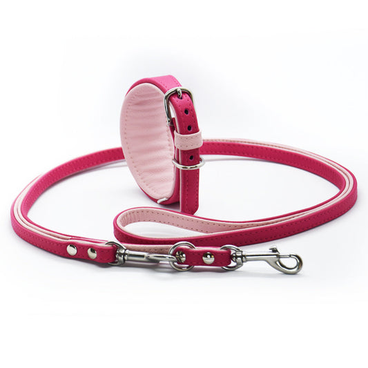Premium Windhund Set aus Leder • Halsband & Leine handgemacht