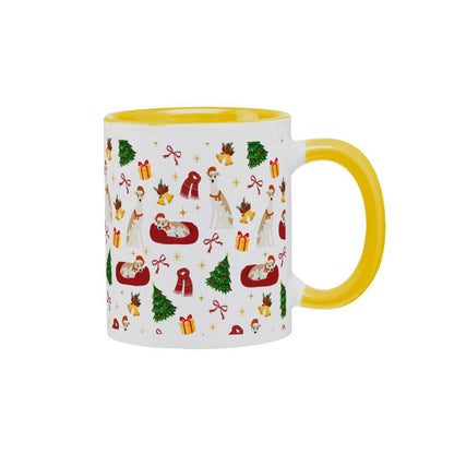 Weihnachtstasse 2026 mit selbst gestaltetem Windhundmotiv